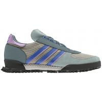 Кроссовки Adidas Marathon серо-черные с синим